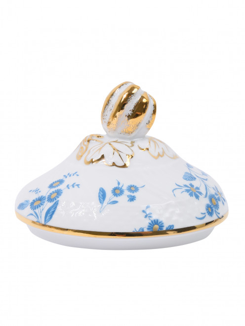 Крышка для чайной чашки из фарфора с узором Ginori 1735 - Общий вид