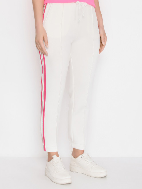 Трикотажные брюки на резинке с карманами Marina Rinaldi - МодельВерхНиз