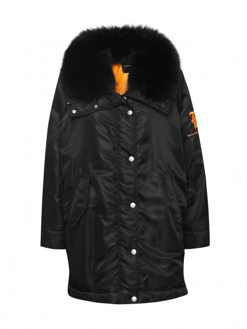 Куртка свободного кроя с капюшоном Ermanno Scervino - Общий вид