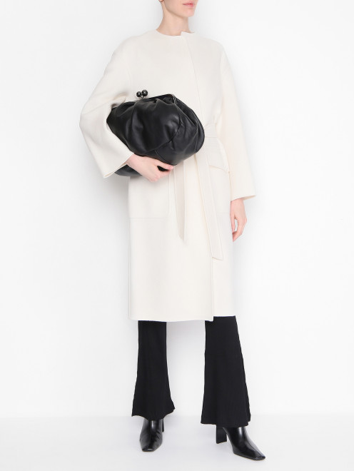 Пальто из шерсти и кашемира с поясом Max Mara - МодельОбщийВид