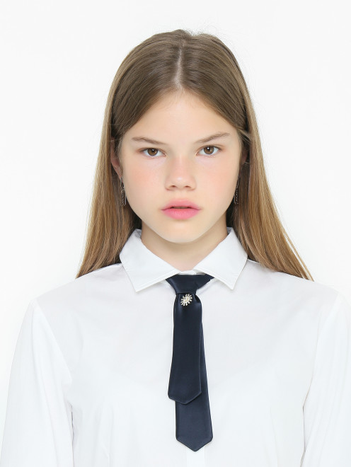 Атласный галстук с подвеской Aletta Couture - МодельВерхНиз