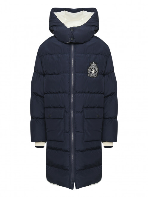 Утепленное пальто с аппликацией Dolce & Gabbana - Общий вид