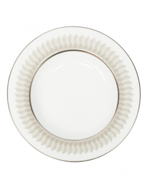 Тарелка суповая из фарфора с геометрическим узором Haviland - Общий вид
