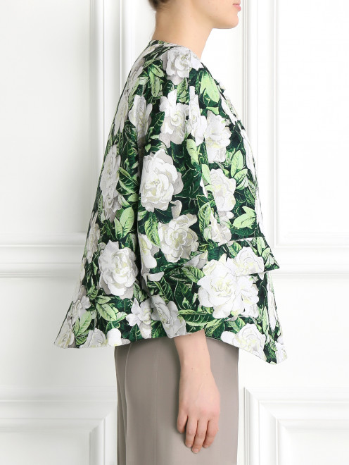 Жакет с цветочным узором Moncler - Модель Верх-Низ