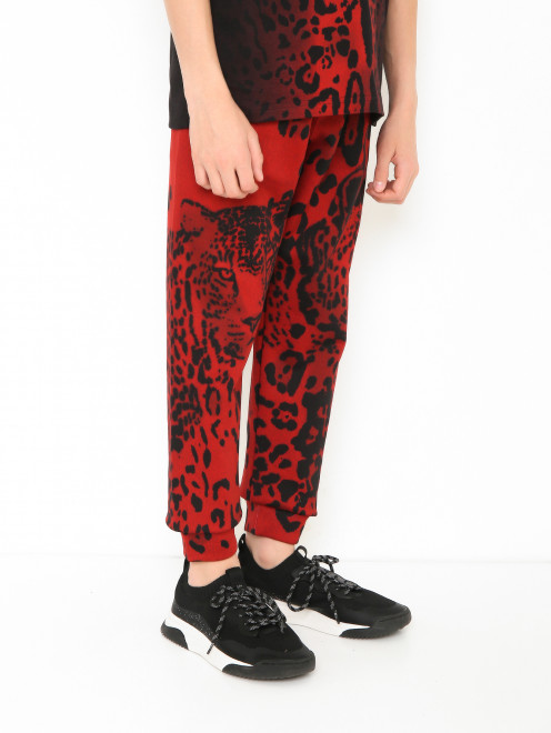 Трикотажные брюки с узором Dolce & Gabbana - МодельВерхНиз