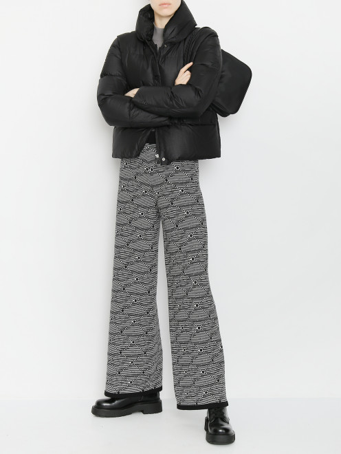 Трикотажные брюки из шерсти с узором Etro - МодельОбщийВид
