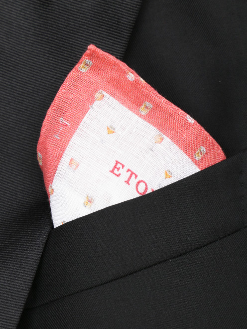 Карманный платок из льна с узором Eton - МодельОбщийВид
