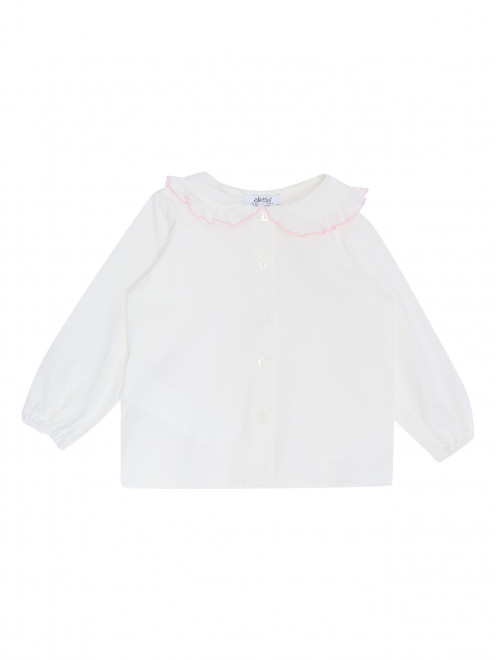 Трикотажная блуза с воротником Aletta - Общий вид
