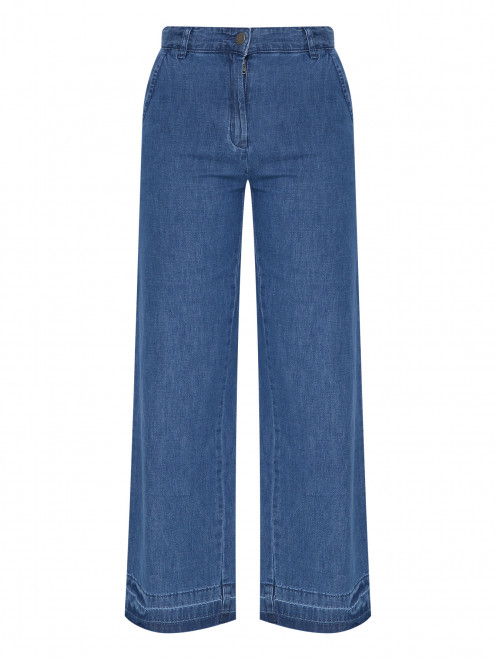 Широкие джинсы из хлопка Stella McCartney kids - Общий вид