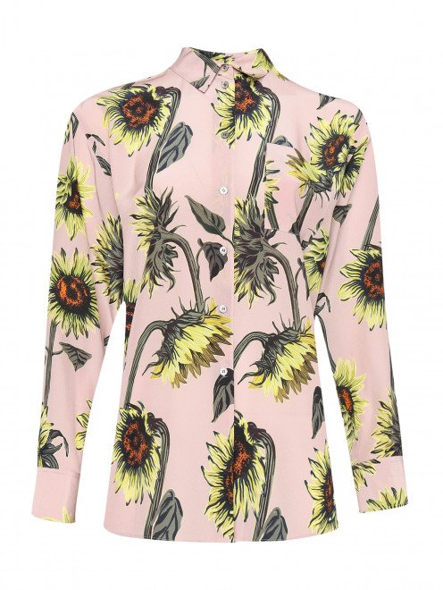 Блуза из шелка с цветочным узором Paul Smith - Общий вид