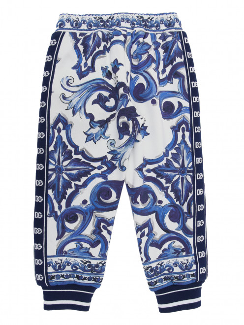 Трикотажные брюки из хлопка Dolce & Gabbana - Обтравка1