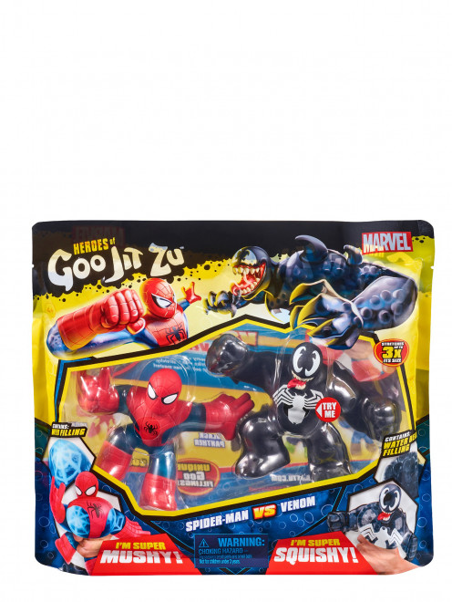 Гуджитсу Игровой набор тянущихся фигурок Человек-Паук и Веном Марвел, 30 х 6 х 27 см GooJitZu - Обтравка1