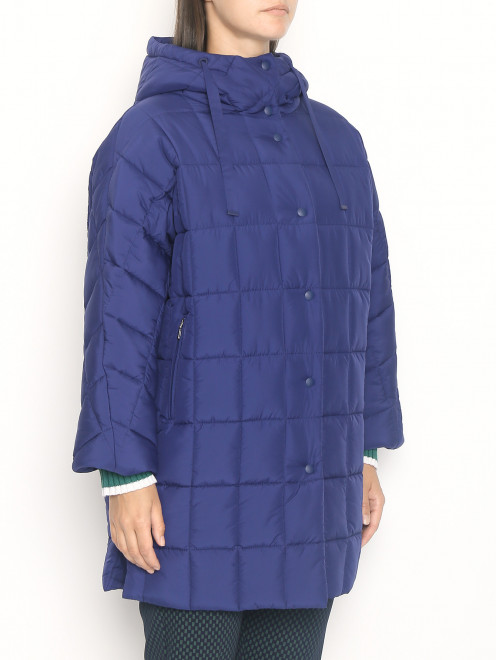 Стеганая куртка с капюшоном Marina Rinaldi - МодельВерхНиз