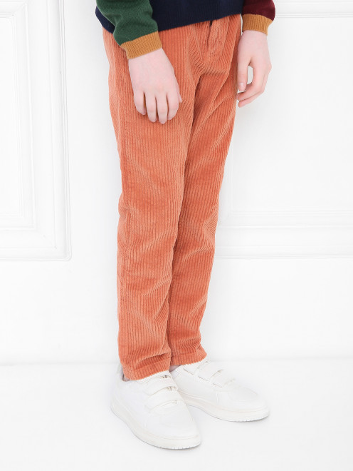Вельветовые брюки с карманами Il Gufo - МодельВерхНиз
