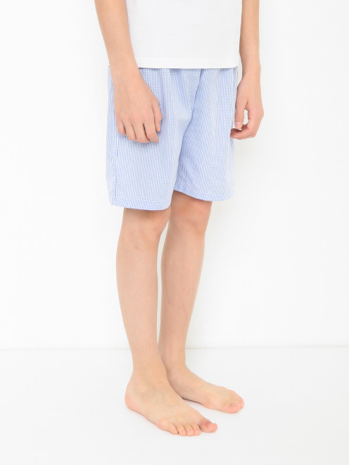 Хлопковая пижама с нагрудным карманом Story Loris - МодельВерхНиз