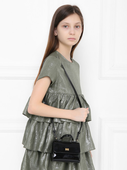 Лакированная кожаная сумка Dolce & Gabbana - МодельВерхНиз