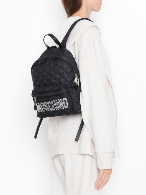 Рюкзак из текстиля мягкой формы Moschino - МодельВерхНиз