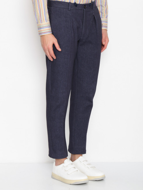 Трикотажные брюки из хлопка с карманами Circolo - МодельВерхНиз