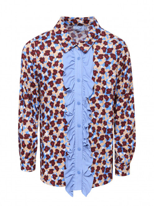 Блуза из вискозы с узором MiMiSol - Общий вид