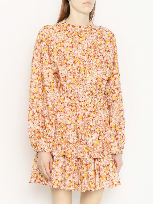 Платье-мини с цветочным узором Maia Bergman - МодельВерхНиз