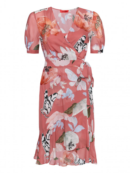 Платье из вискозы с цветочным узором Max&Co - Общий вид