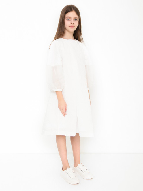 Платье из ткани с жатым эффектом MiMiSol - МодельВерхНиз