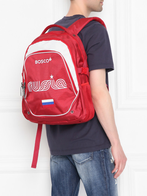 Рюкзак с вышивкой на молнии BOSCO - МодельВерхНиз