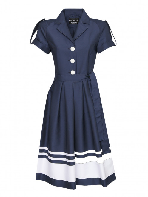 Платье из хлопка с коротким рукавом Moschino Boutique - Общий вид