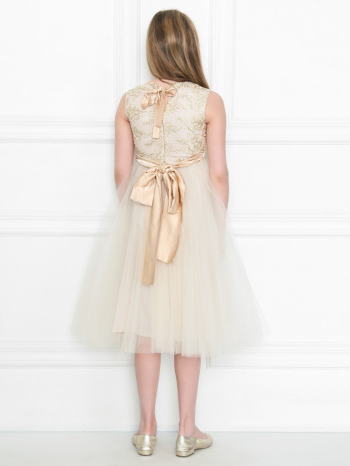 Платье из сетки и кружева Rhea Costa - МодельВерхНиз1