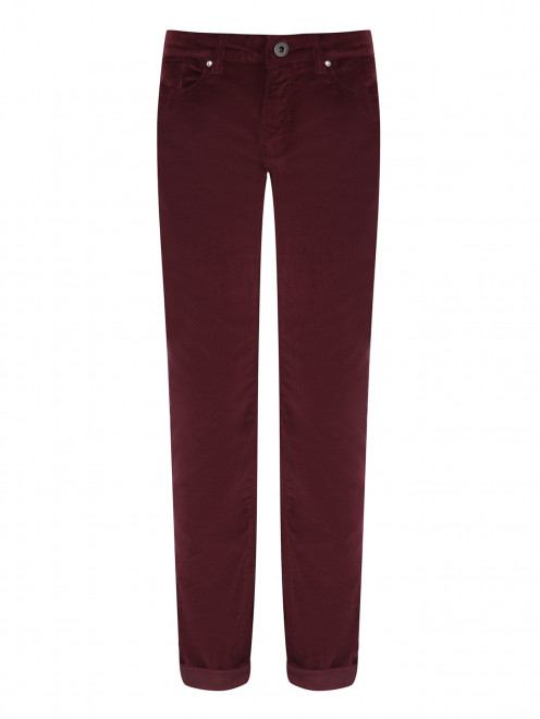 Вельветовые брюки с карманами Emporio Armani - Общий вид