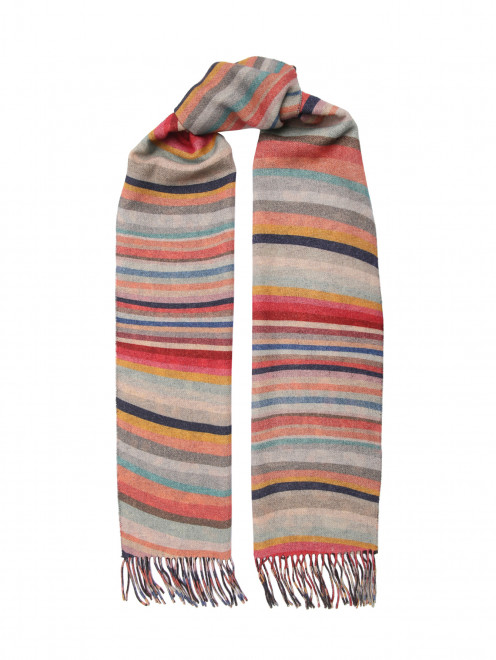 Двусторонний шарф из шерсти и кашемира Paul Smith - Общий вид