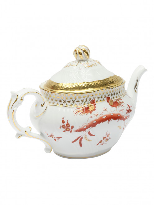 Чайник с узором Ginori 1735 - Обтравка1